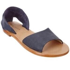 KELSI DAGGER the Clarkson Flat‎ Sandal in Blue Women's Sz. 7.5. = 38 EU